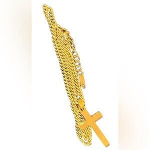 ElegantSilver Cross Pendant Necklace
